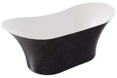 Vann, teisaldatav Besco Amber Glam Graphite, 170 cm x 80 cm x 72 cm, ovaalne