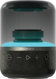 Juhtmevaba kõlar Promate Glitz LumiSound® 360°, must, 8 W
