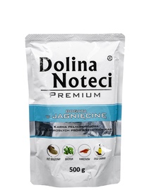 Mitrā barība (konservi) suņiem Dolina Noteci & Piper, jēra gaļa, 0.5 kg