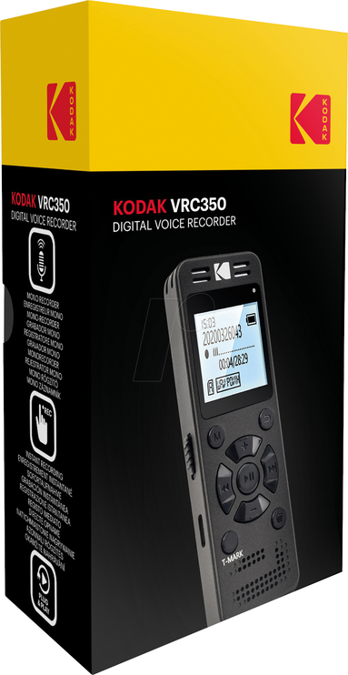 Диктофон Kodak VRC 350, черный, 8 ГБ