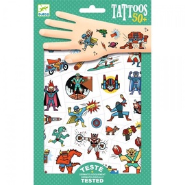 Rinkinys tatuiruotėms Djeco Superheroes 911-265