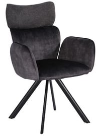 Кресло Home4you Eddy 10331, темно-серый, 63 см x 55 см x 89 см