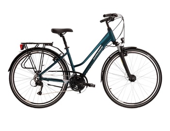 Велосипед туристический Kross Trans 4.0 Lady, 28 ″, M рама, синий/черный