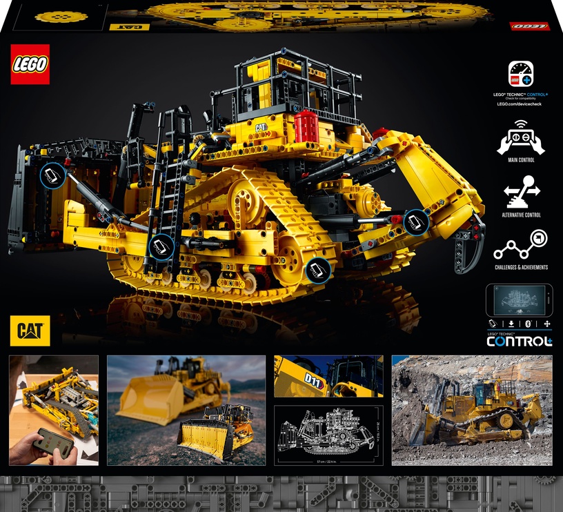 Konstruktor LEGO® Rakendusest juhitav buldooser Cat® D11 42131, 3854 tk