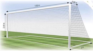Futbola vārtu tīkls Tremblay FF1113MS, 250 cm x 750 cm