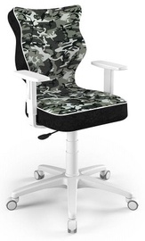 Bērnu krēsls Duo ST33 Size 5, balta/melna/zaļa, 37.5 cm x 100 cm