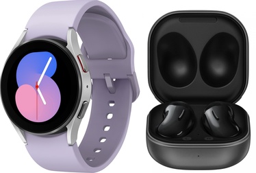 Nutikell Samsung Galaxy Watch 5 40mm LTE, hõbe + Samsung Galaxy Buds Live