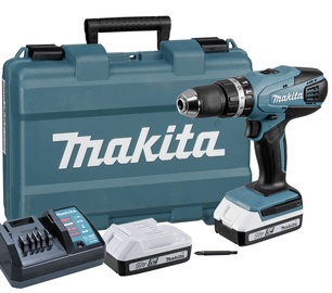 Akulööktrell koos akuga Makita HP457DWE, 18 V, 1.1 Ah