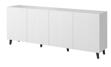 Kummut Pafos 200 4D, valge, 200 x 40 cm x 82 cm