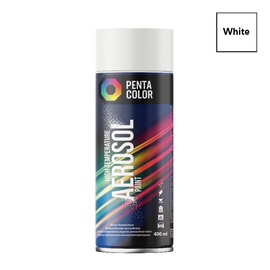 Aerosola krāsa Pentacolor, karstumizturīgs, balta, 0.4 l