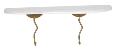 Seinariiul Kalune Design Edera, kuldne/valge, 22 cm x 99 cm