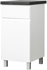 Нижний кухонный шкаф Bodzio Kampara KKA40DSFP-BI/L/BI, белый, 60 см x 40 см x 86 см
