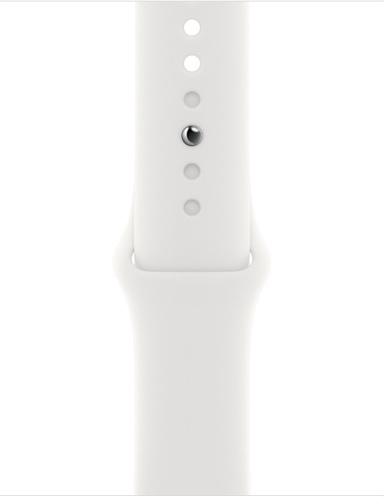 Nutikell Apple Watch SE GPS (2nd Gen) 40mm Silver Aluminium Case with White Sport Band - Regular, hõbe