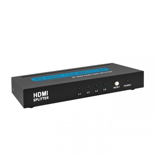 Jagaja Qoltec HDMI, HDMI x4, 0 m, must