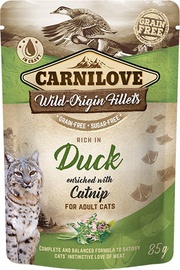 Влажный корм для кошек Carnilove Rich in Duck Catnip, мясо утки, 0.085 кг