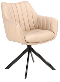 Ēdamistabas krēsls Azalia Buffalo 1 AZALIACBE, melna/bēša, 44 cm x 61 cm x 86 cm
