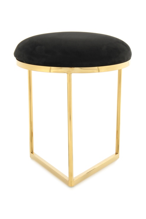Пуф Kayoom Wynona 325 S269I-GLD, золотой/черный, 40 см x 40 см x 49 см