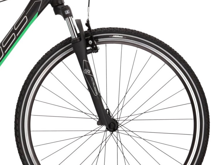 Велосипед туристический Kross Evado 2.0, 28 ″, S рама, черный/зеленый