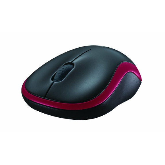 logitech m185 red