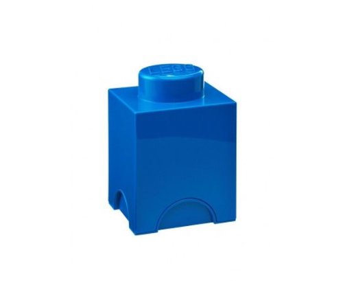 Mantu kaste LEGO® Storage Brick 1, 1.2 l, zila, 12.5 x 12.5 x 18 cm