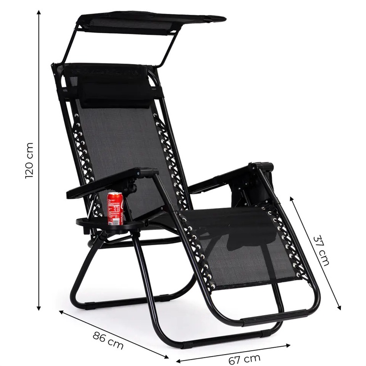 Saliekams krēsls Modern Home ZRL009-R, 86 cm x 67 cm x 120 cm