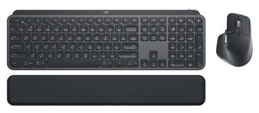 Комплект клавиатуры и мыши Logitech MX Keys Combo for Business Gen 2 Английский (US), черный, беспроводная