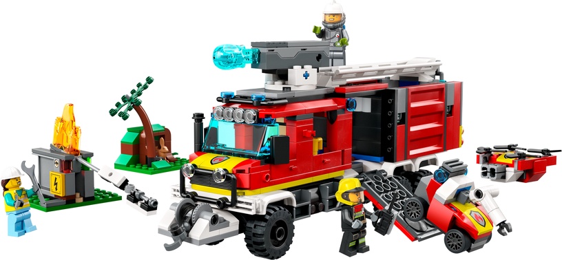Konstruktors LEGO® City Ugunsdzēsēju komandcentra auto 60374, 502 gab.