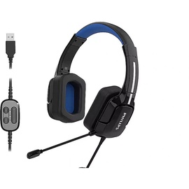 Игровые наушники Philips TAGH401BL/00, синий/черный
