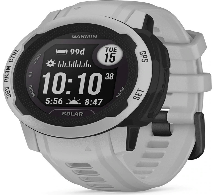 Умные часы Garmin Instinct 2S Solar, черный/серый
