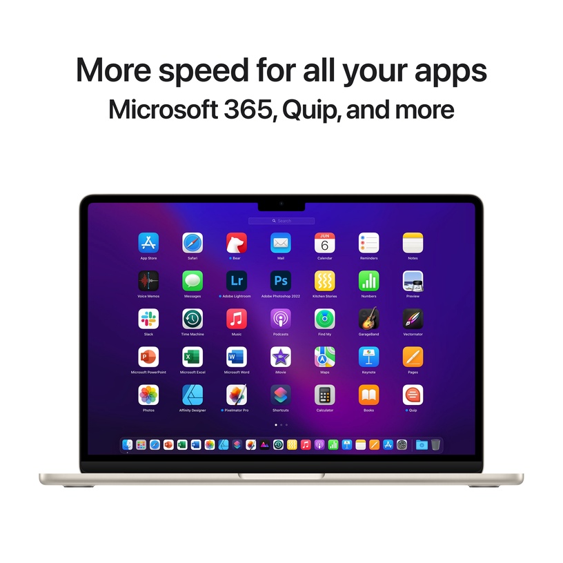 Sülearvuti Apple MacBook Air 13.6" M2 8C CPU, 10C GPU, 512GB - Starlight INT