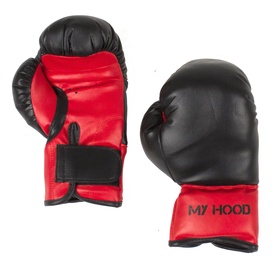 Boksa cimdi Europlay My Hood Boxing Gloves, melna/sarkana, 10-14 gadi