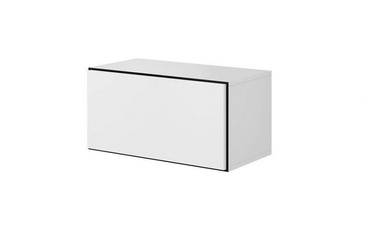 Skapītis Cama Meble Roco, balta/melna, 75 cm x 39 cm x 37 cm