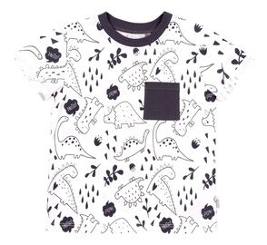 T-krekls Bembi FB799, balta/melna, 80 cm