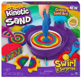 Kinētiskās smiltis Spin Master Swirl N Surprise 63931, daudzkrāsains