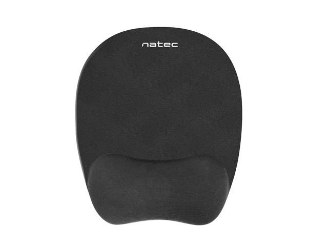 Hiirematt Natec, 23.5 cm x 19.5 cm x 2.2 cm, must