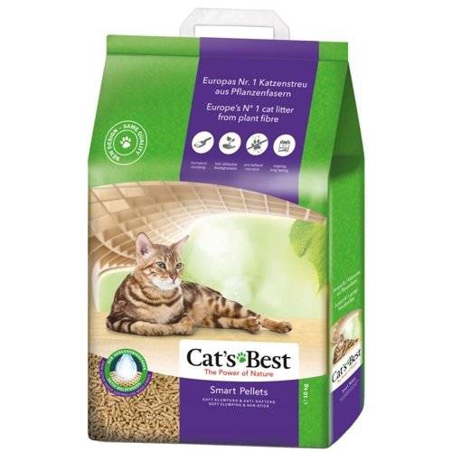 Наполнители для котов из древесных опилок (комкующийся) Cat's Best Nature Gold, 20 л