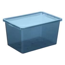 Коробка для вещей Plast Team Basic Box, 52 л, синий, 59.5 x 39.5 x 31 см