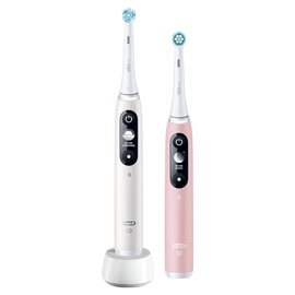 Электрическая зубная щетка Oral-B iO Series 6 Duo Pack, белый/розовый