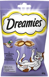 Лакомство для кошек Dreamies Snacks, мясо утки, 0.06 кг