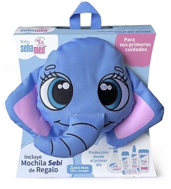 Vaikiškas kosmetikos rinkinys Sebamed Baby Layette Elephant Backpack, 1000 ml, 6 vnt.