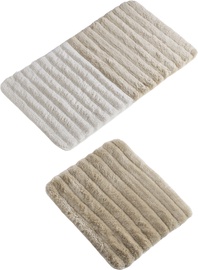 Vannasistabas paklājiņu komplekts Foutastic Soft 359CHL2104, balta/bēša, 100 cm x 60 cm