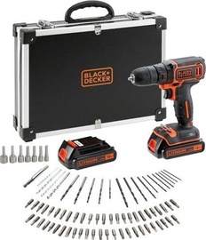 Puur koos akuga Black & Decker BDCDD12BAFC-QW, 10.8 V, 1.5 Ah