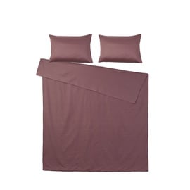 Комплект постельного белья Domoletti Cotton Sateen, фиолетовый, 160x200