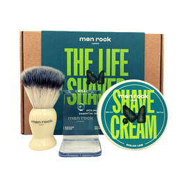 Rinkinys vyrams Men Rock The Life Shaver Sicilian Lime Essential Shaving Kit