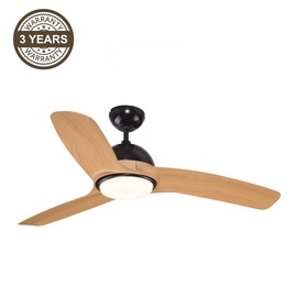 Griestu ventilators ar lampu Domoletti Tunis TR52MBN3A1, 22 W, 1 gab.