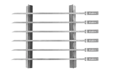 Grillivarras Enders Skewers With Stand, 38 cm x 28 cm x 4.5 cm, 6 tk