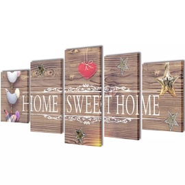 Фотокартина VLX Home Sweet Home 5pcs 241584, 500 мм x 1000 мм