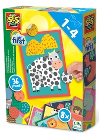 Uzlīme SES Creative My First Animal Print Stickers 14485S, daudzkrāsains