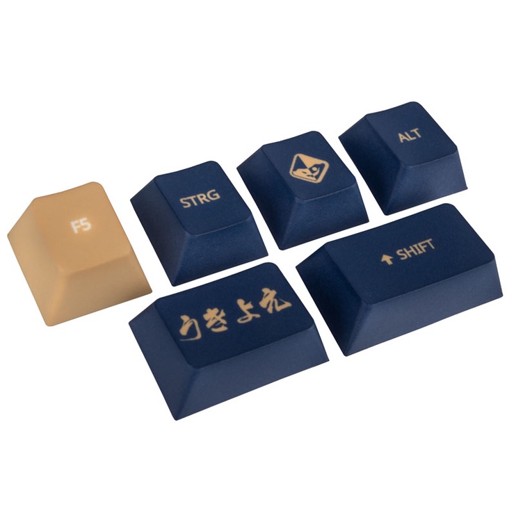 Tastatūras vāciņš Traitors Ukiyo-E Add-on Set, zila/dzeltena