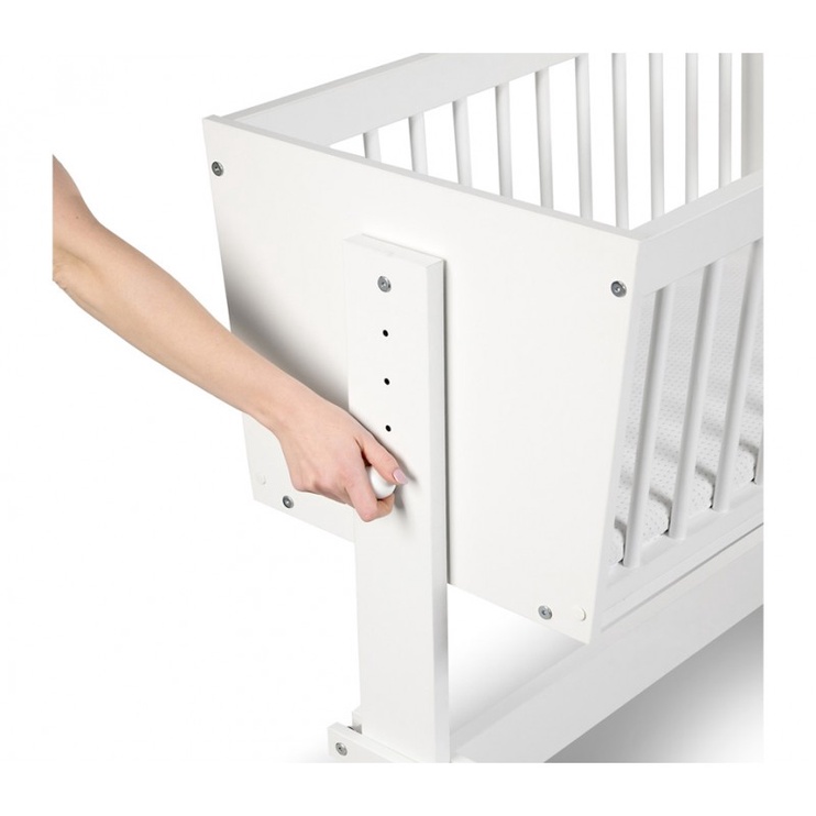 Детская кровать LittleSky Zoya, белый, 86 x 50 см